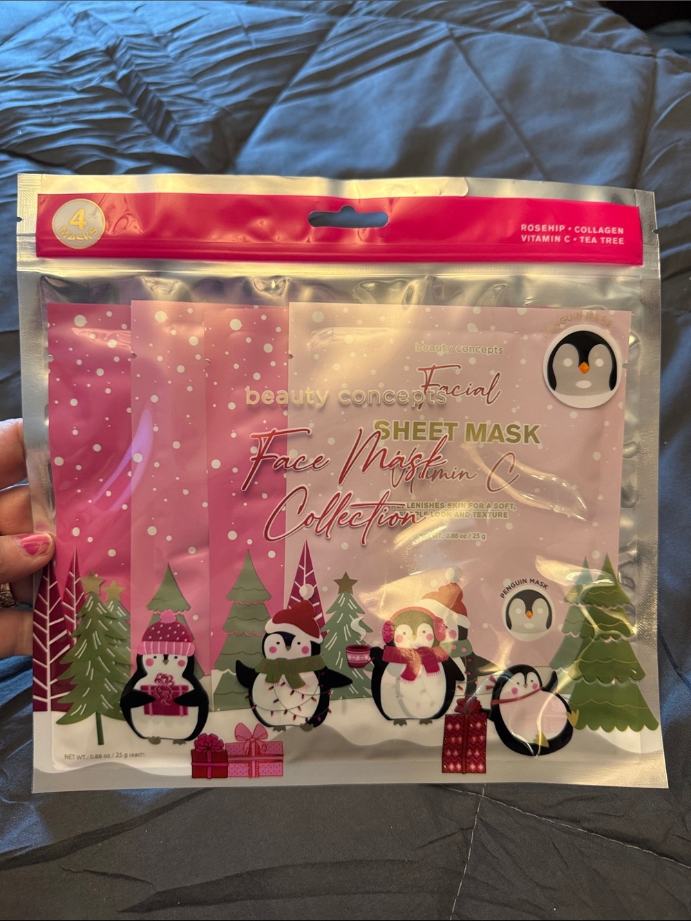 🩷 Sheet Mask Face Mask Collection - Pink Penguin Design NEW